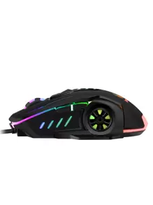 Wired Luminous Game Mouse, Computer Mouse - Black - View 3