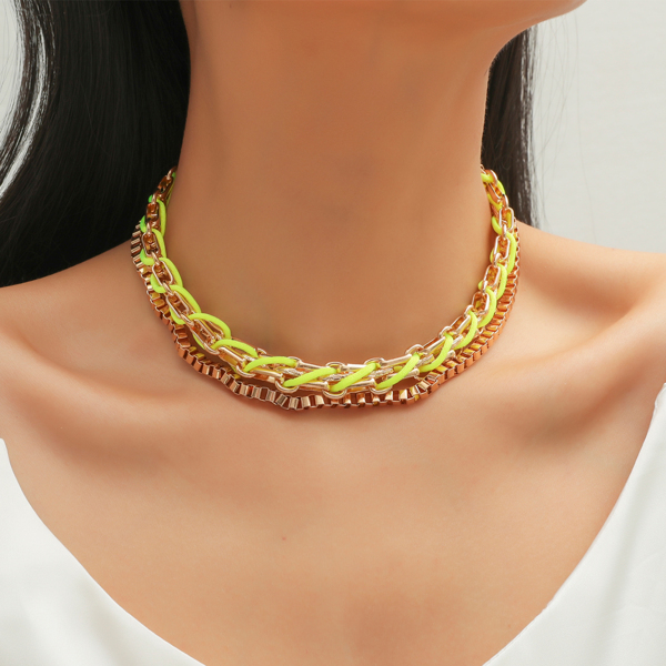 

Simple Layered Necklace, Gold
