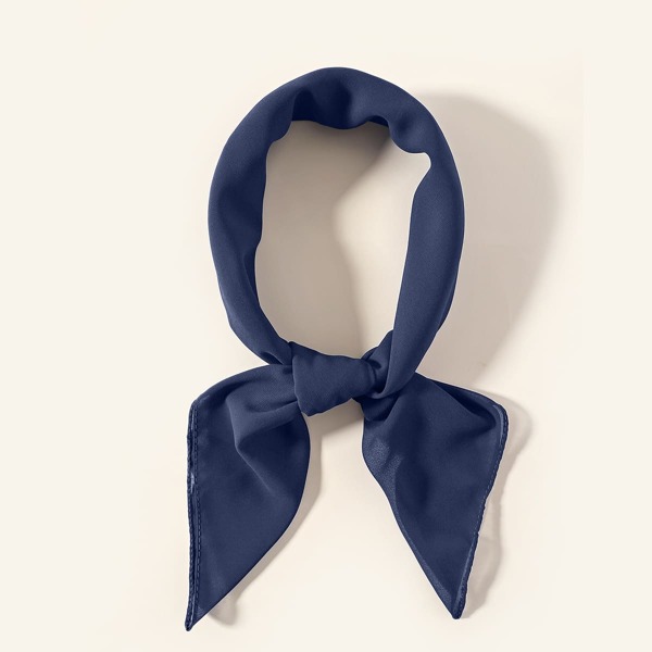

Solid Chiffon Bandana, Dusty blue