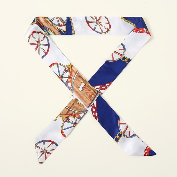 

Graphic Twilly Scarf, Multicolor