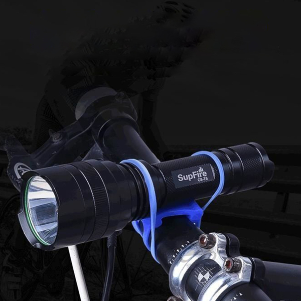 

3pcs Bicycle Silicone Tie Strap, Blue