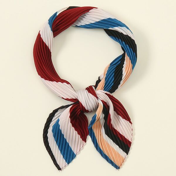 

Striped Pattern Bandana, Multicolor