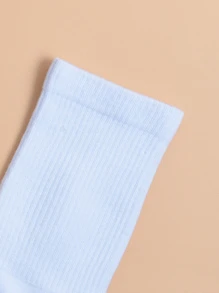 Calcetines de hombres unicolor - Blanco - Ver 2