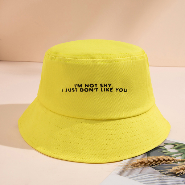 

Letter Graphic Bucket Hat, Yellow