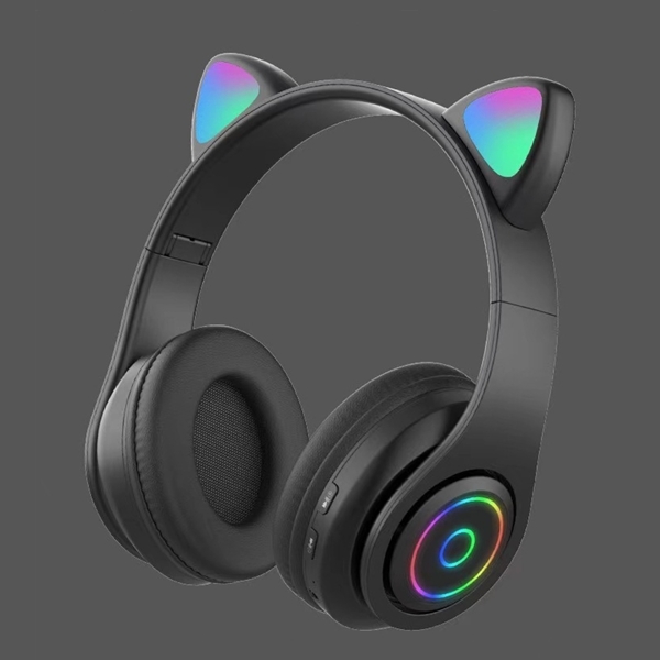 

Наушники Bluetooth с кошачьими ушками, Чёрный