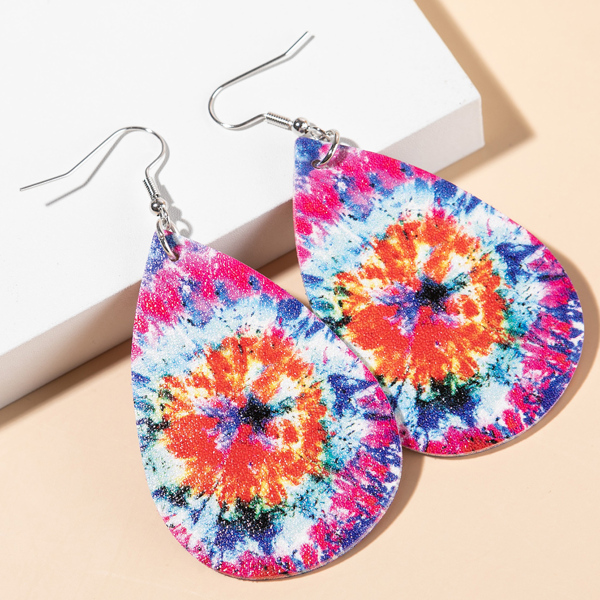 

Graphic Teardrop Earrings, Multicolor