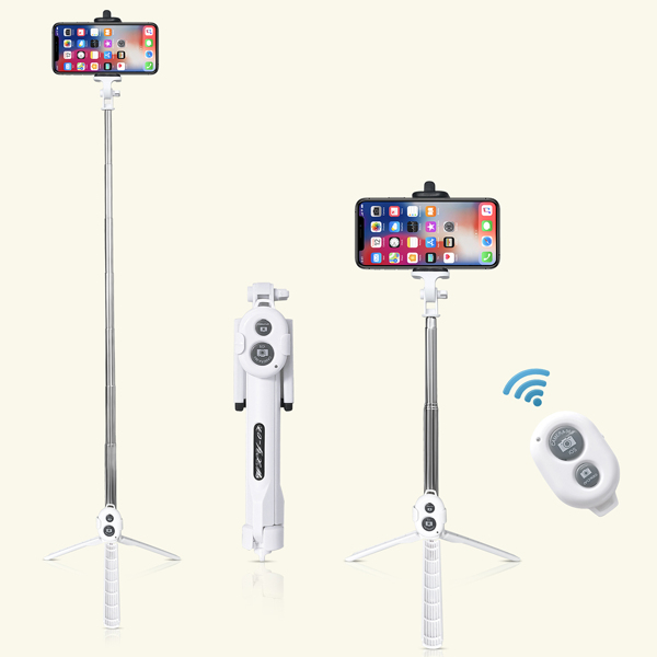 

Wireless Bluetooth Selfie Stick, White