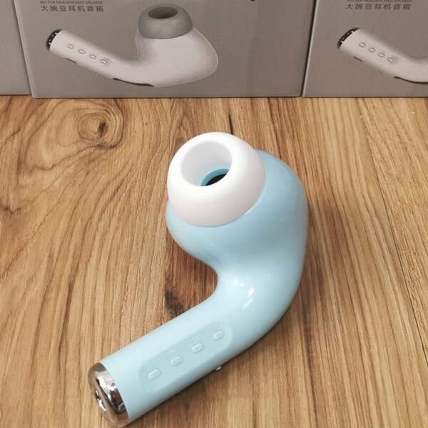 

Большой динамик Bluetooth в форме наушника, Синий
