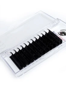 1盒16MM貓眼單個睫毛,送給女士妻子姐妹青少年女朋友,適用於睫毛延長 - 黑色 - 查看 3