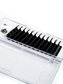 1盒16MM貓眼單個睫毛,送給女士妻子姐妹青少年女朋友,適用於睫毛延長 - 黑色 - 查看 5