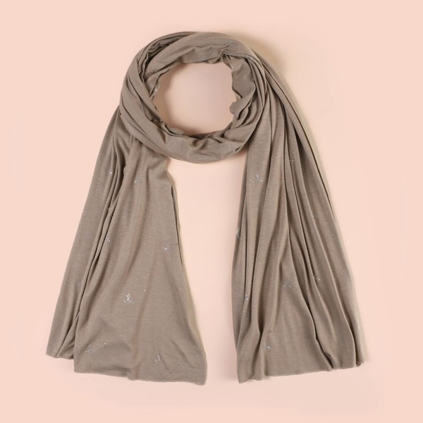 

1pc Solid Scarf, Khaki