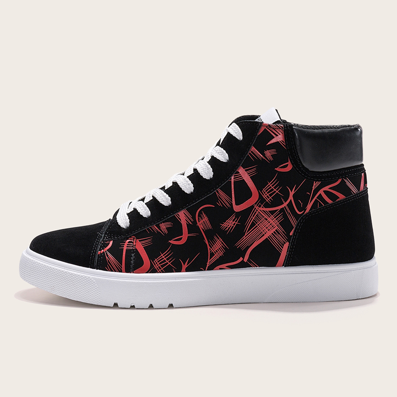 

Guys Lace-up Front High Top Sneakers, Black
