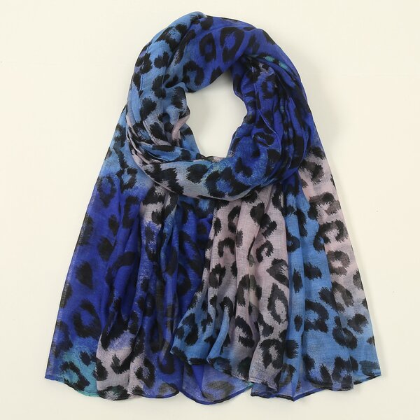 

Leopard Pattern Scarf, Multicolor