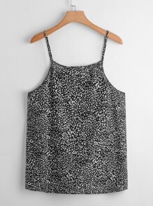 Top De Tirantes Con Estampado Integral - Negro - Ver 2
