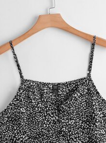 Top De Tirantes Con Estampado Integral - Negro - Ver 3