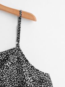 Top De Tirantes Con Estampado Integral - Negro - Ver 4