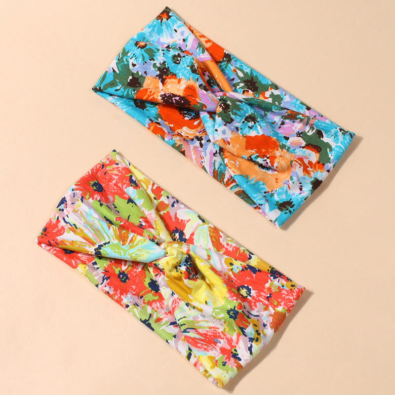 

2pcs Twist Hair Band, Multicolor