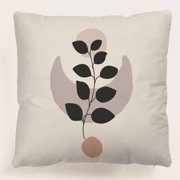 

Plant Print Cushion Cover Without Filler, Multicolor
