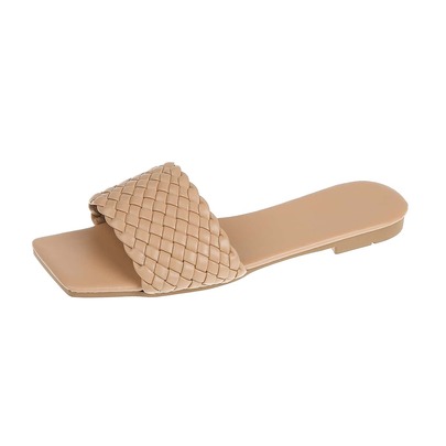 Minimalist Braided Design Slide Sandals