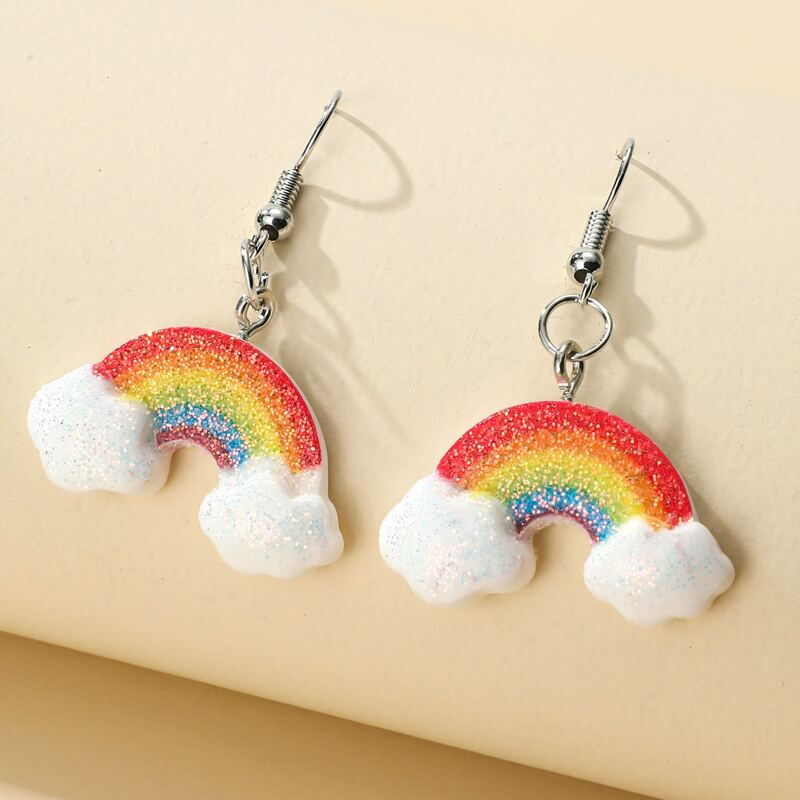 

Rainbow Drop Earrings, Multicolor