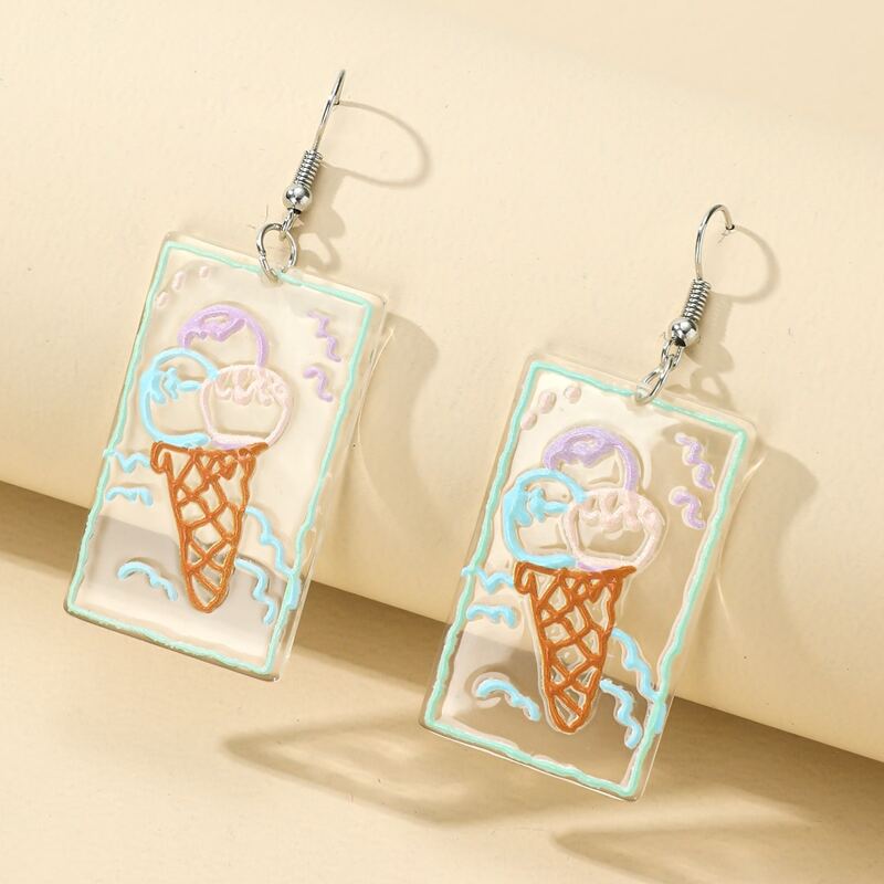 

Ice Cream Drop Earrings, Multicolor