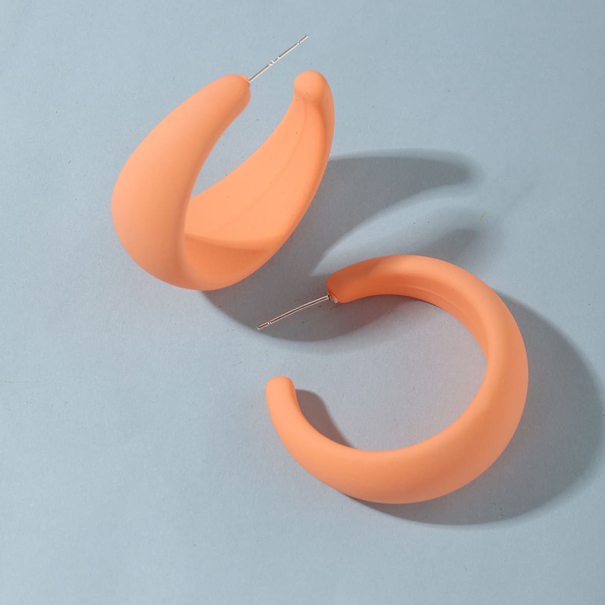 

Simple Hoop Earrings, Orange