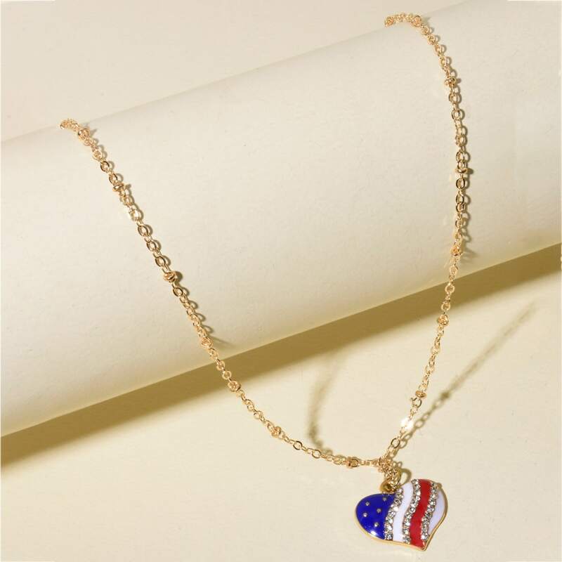 

Heart Pendant Necklace, Gold