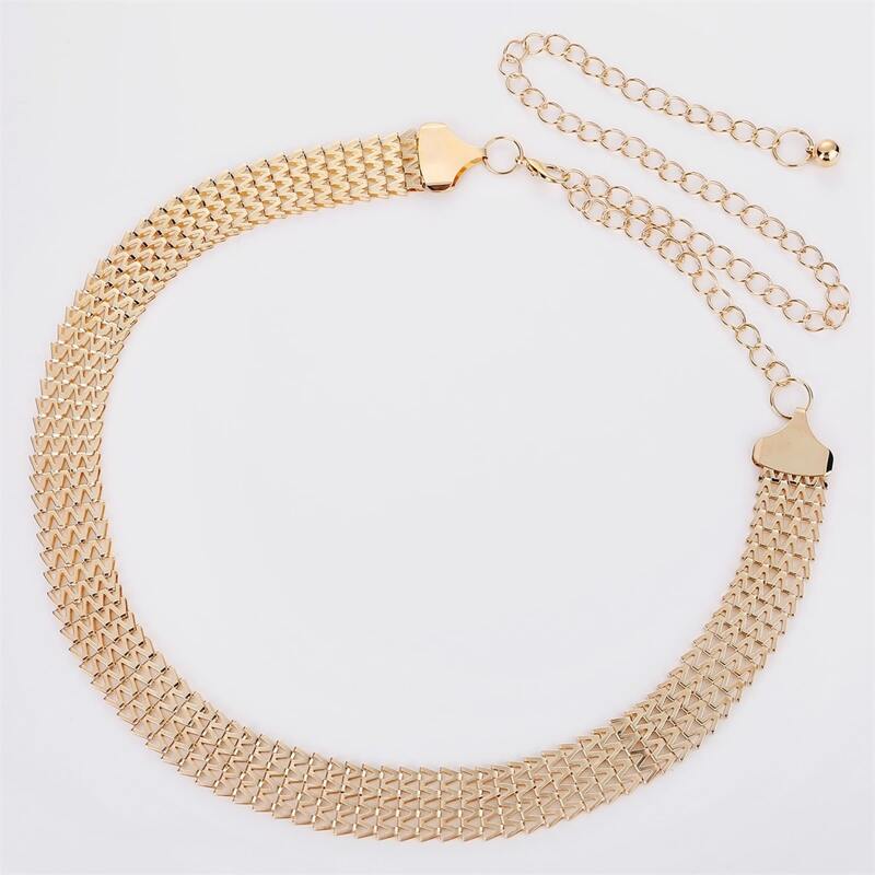

Geo Chain Belt, Gold