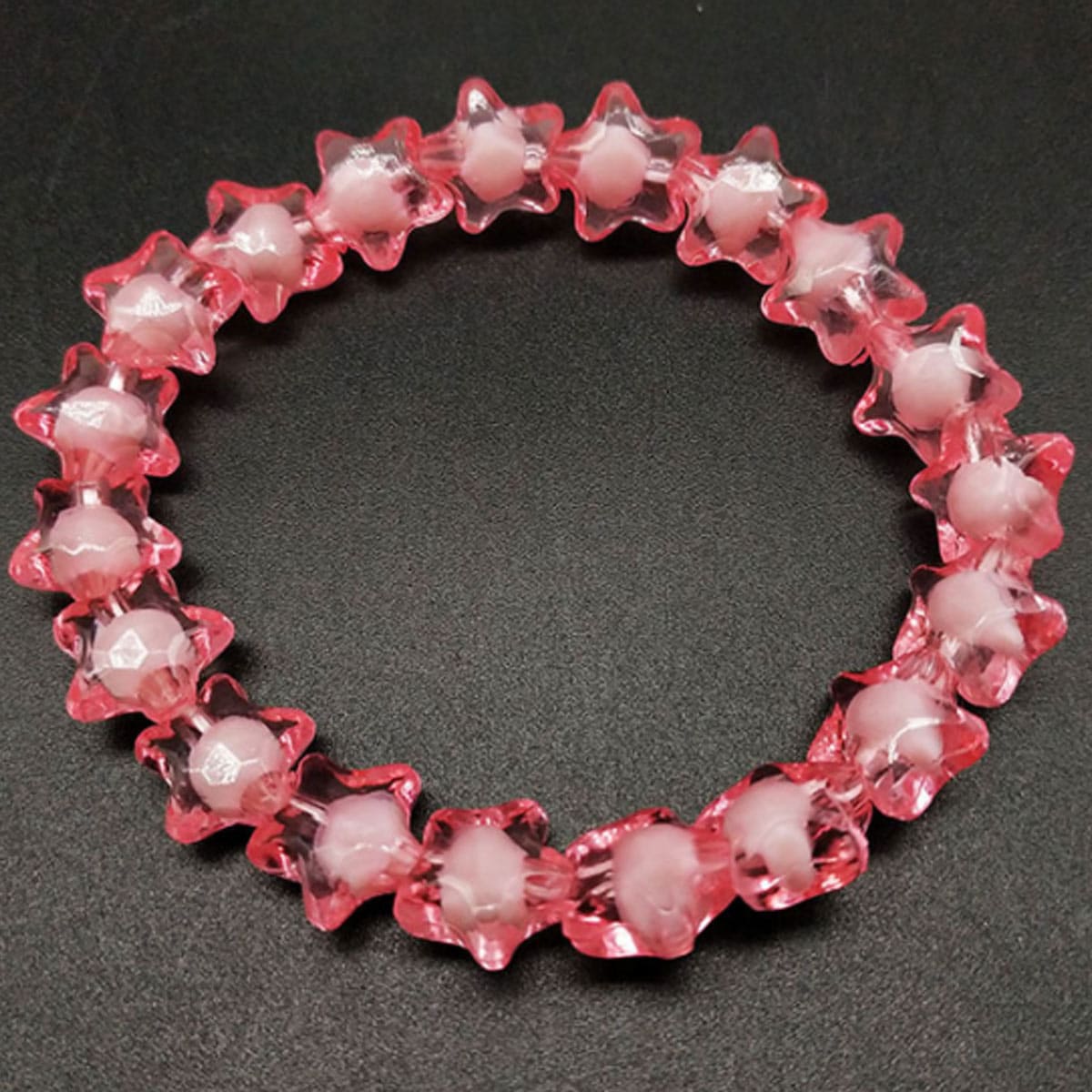 

Star Charm Bracelet, Pink