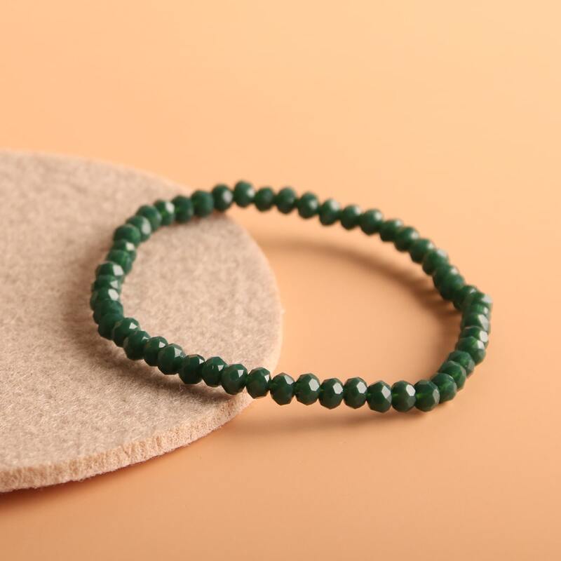 

Simple Beaded Bracelet, Green