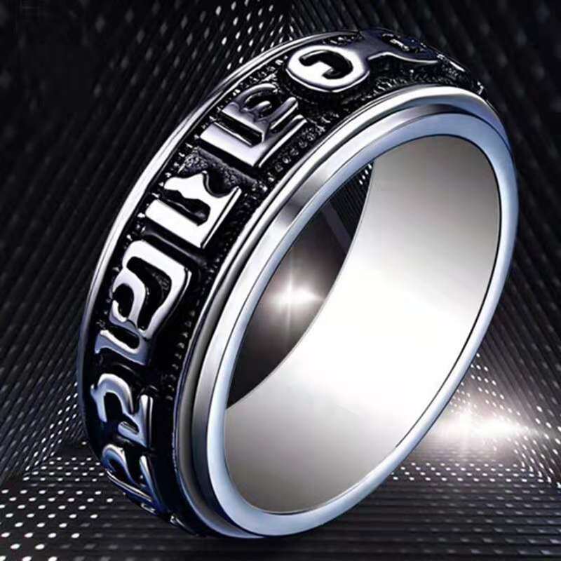 

Guys Decor Ring, Antique silver