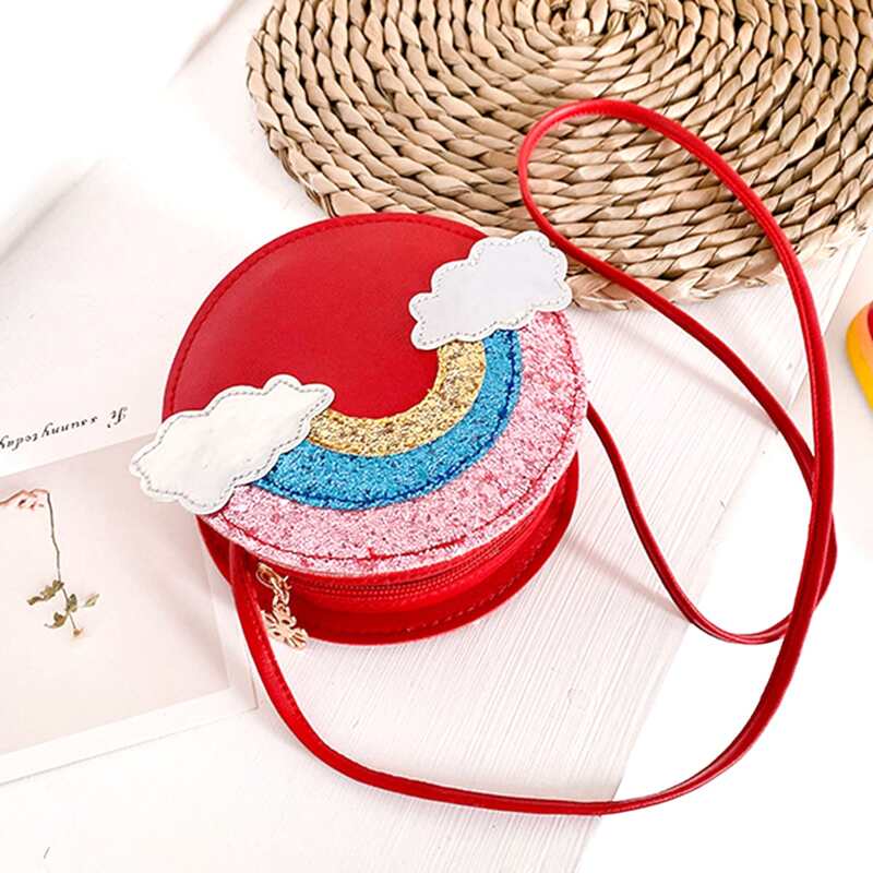 

Rainbow Circle Bag, Red