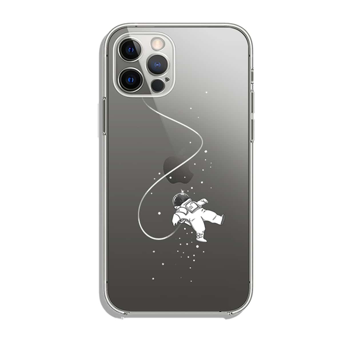 

Cartoon Astronaut Phone Case, Clear