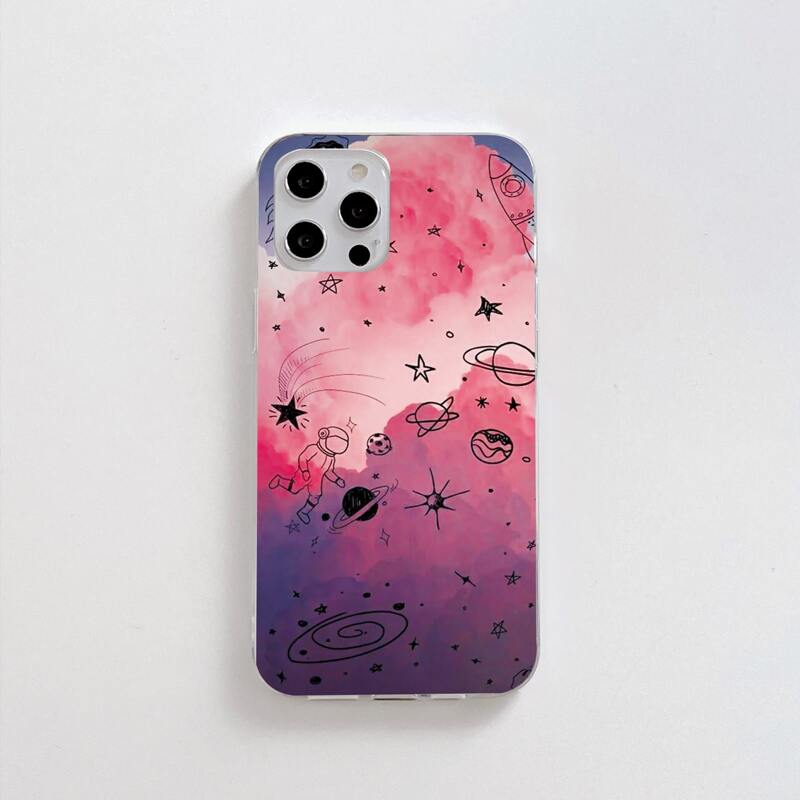 

Space Graphic Phone Case, Multicolor