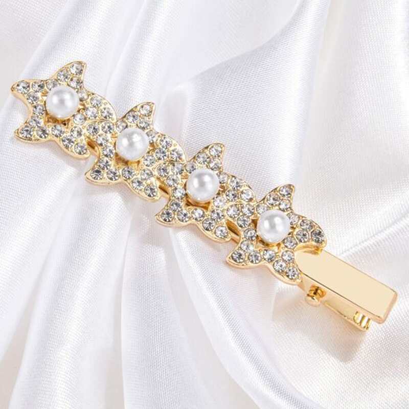 

1pc Faux Pearl Hair Clip, Multicolor