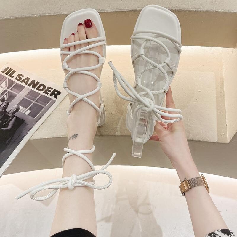 

Open Toe Gladiator Sandals, Beige