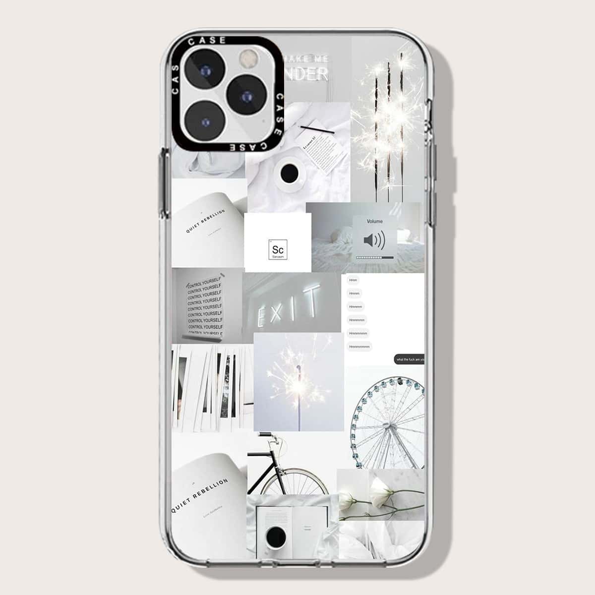 

Aesthetic Collage Phone Case, Clear