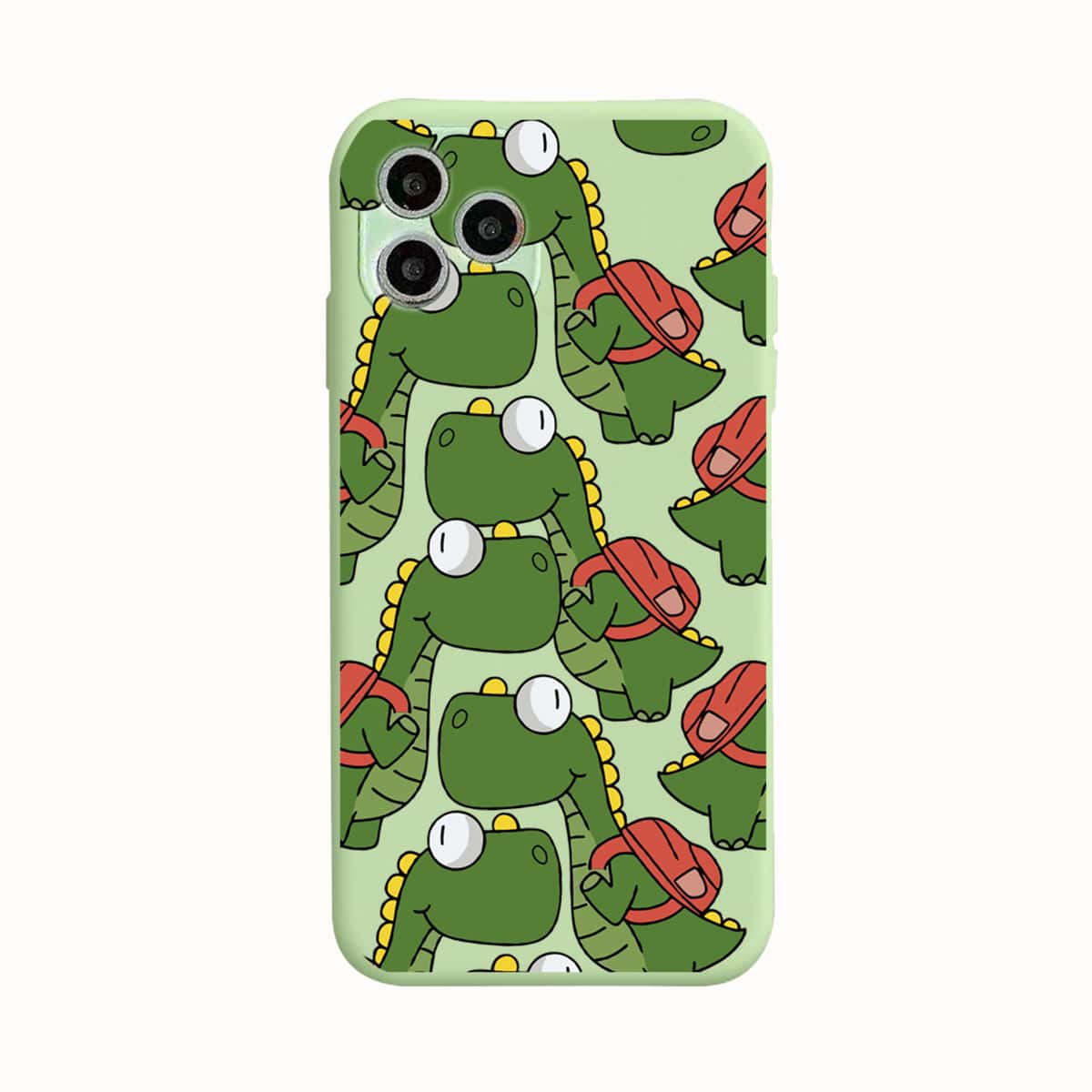 

Cartoon Dinosaur Phone Case, Green