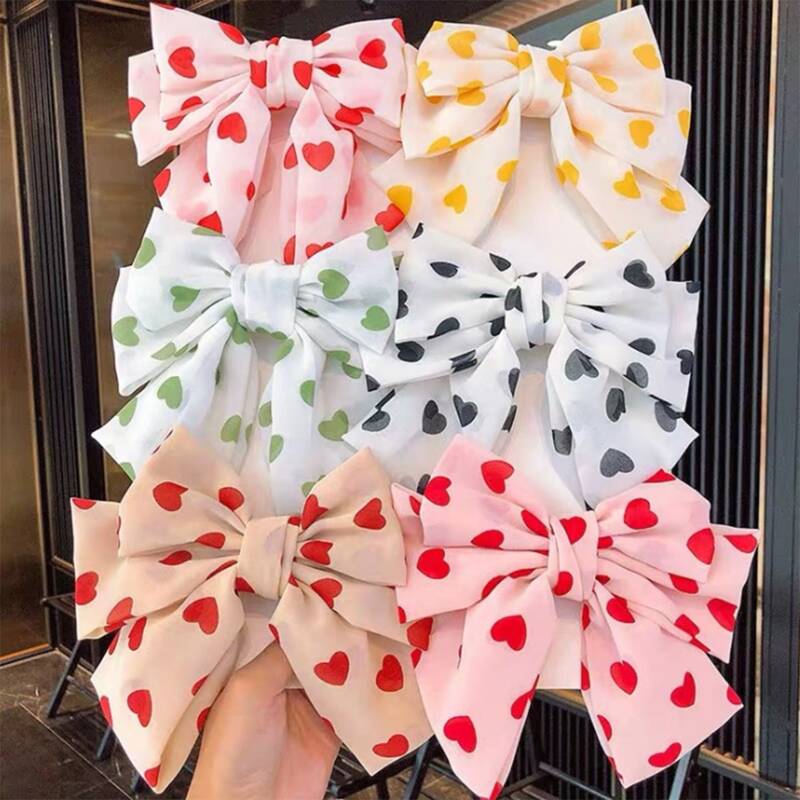 

1pc Random Bow Hair Clip, Multicolor