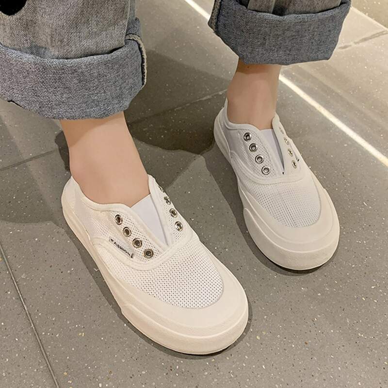 

Minimalist Slip On Sneakers, White
