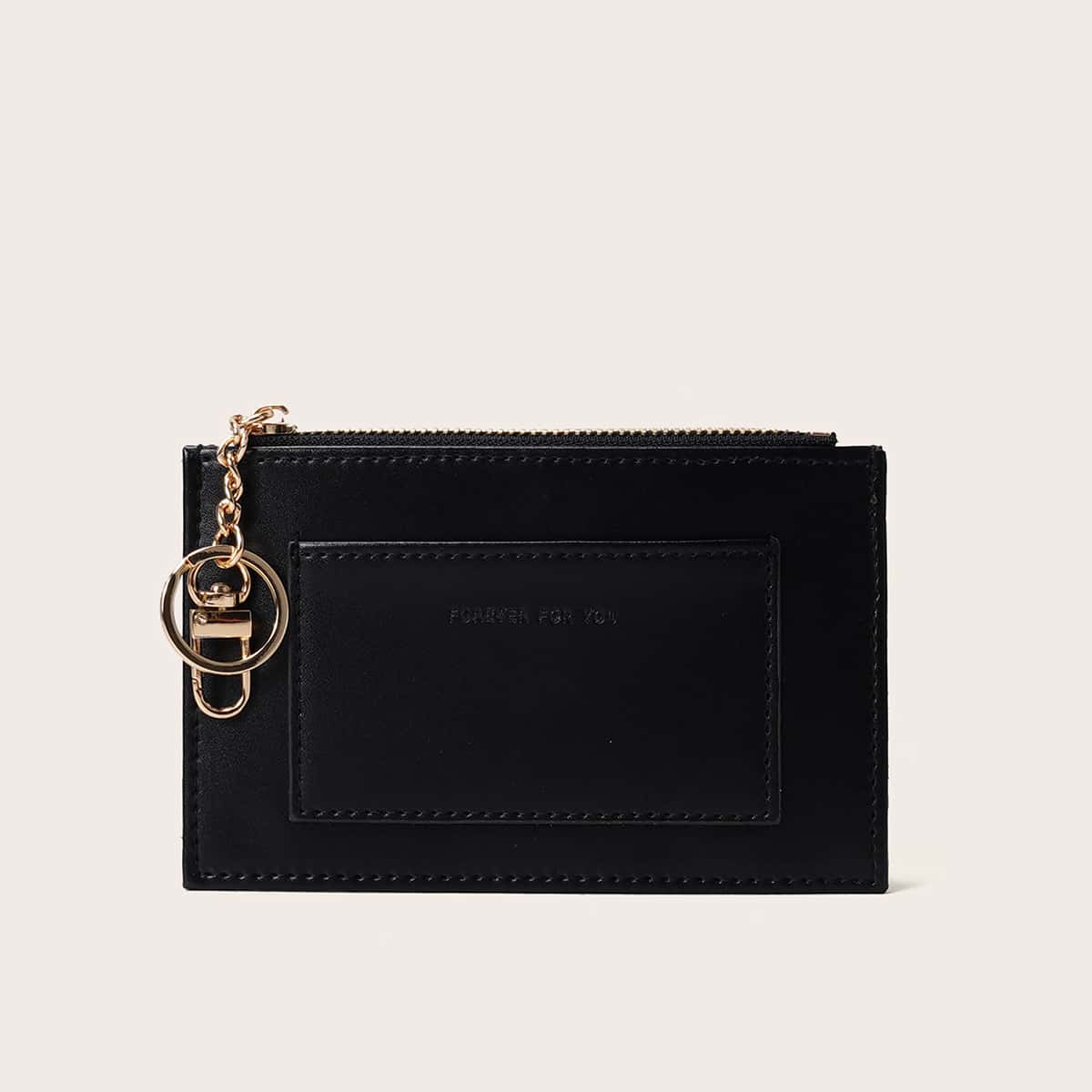 

Minimalist Purse With Card Holder, Black