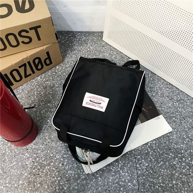

Guys Letter Patched Backpack, Black
