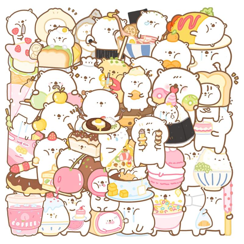 

40pcs Cartoon Pattern Sticker, Multicolor
