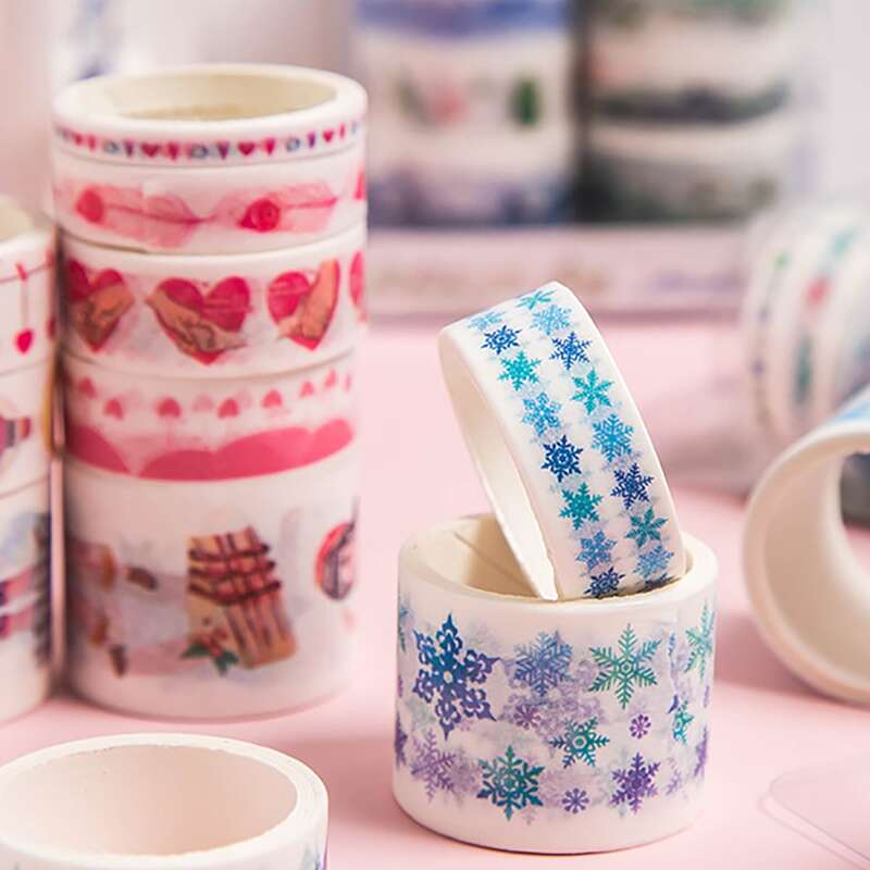 

10rolls Random Graphic Decoration Tape, Multicolor
