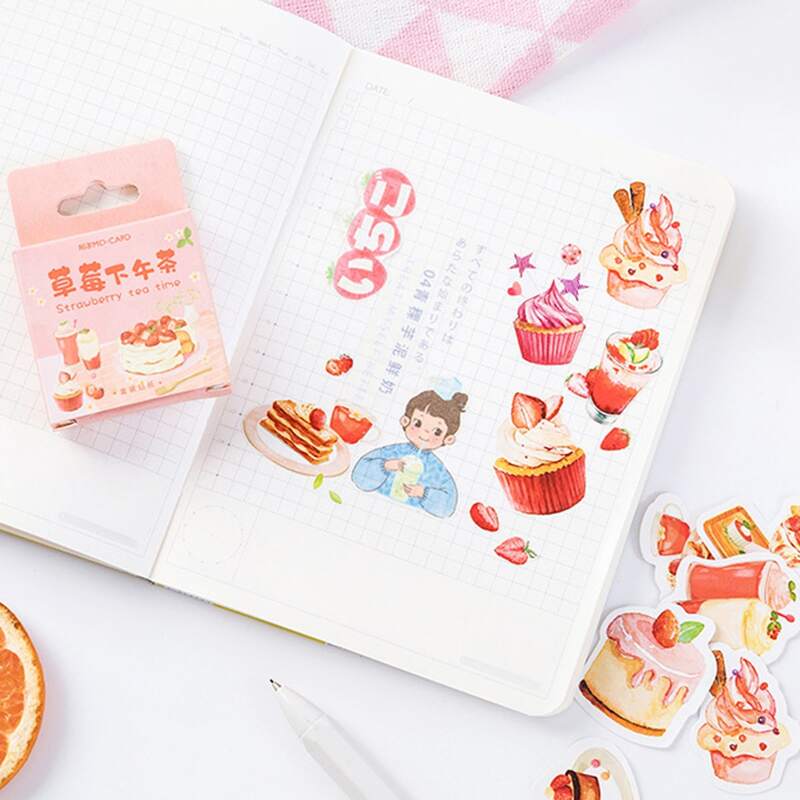 

46pcs Mixed Pattern Sticker, Multicolor