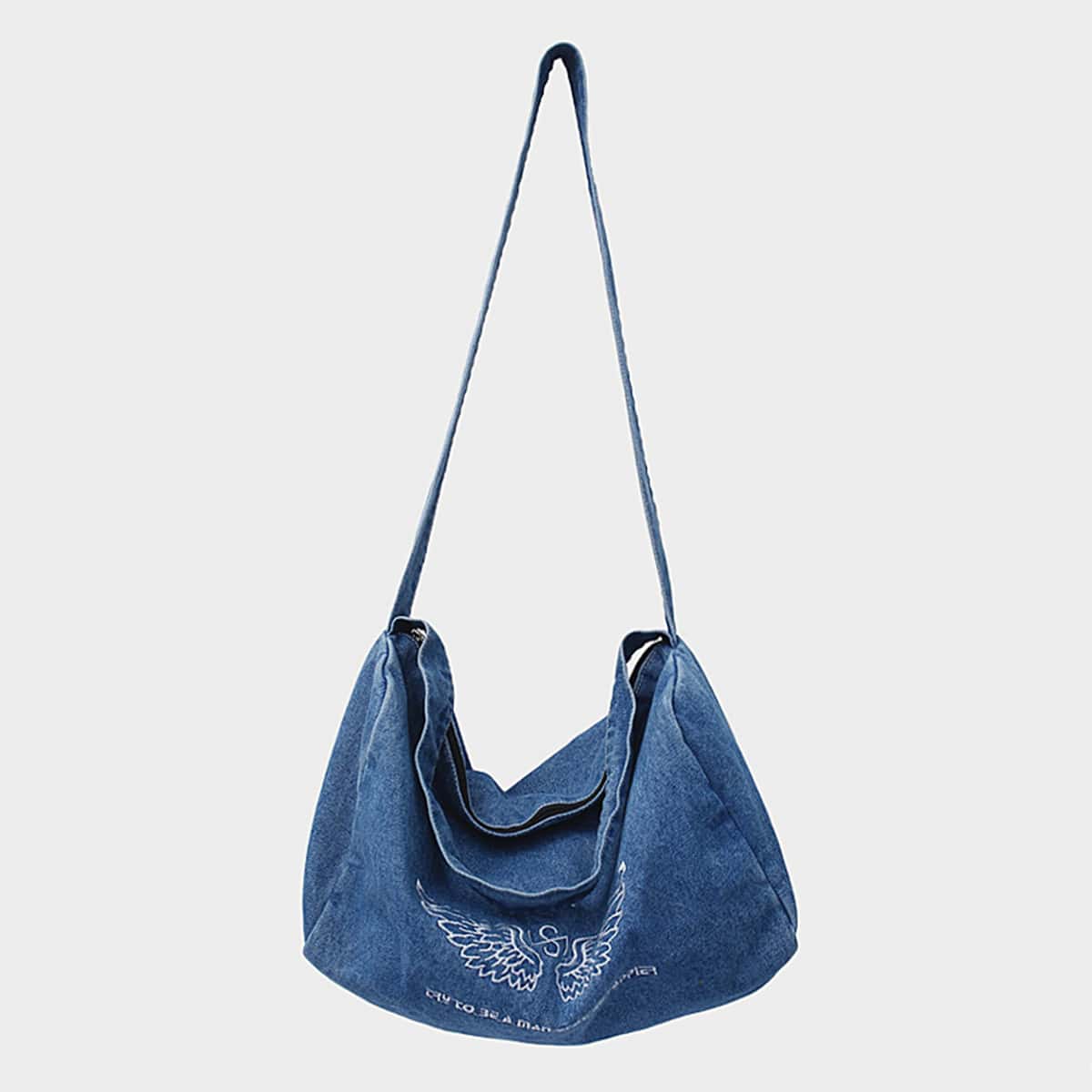 

Wing Graphic Shoulder Bag, Blue