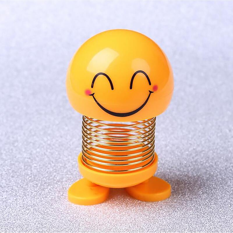 

2pcs Random Expression Spring Toy, Yellow