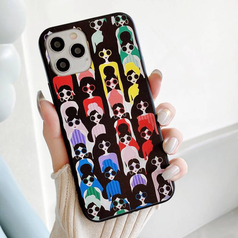 

Figure Graphic Phone Case, Black