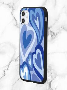 Heart Pattern Phone Case Compatible With IPhone 11,IPhone 13,IPhone 14 Pro Max - Blue - View 3