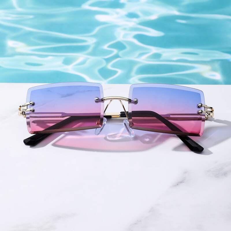 

Rimless Tinted Lens Sunglasses